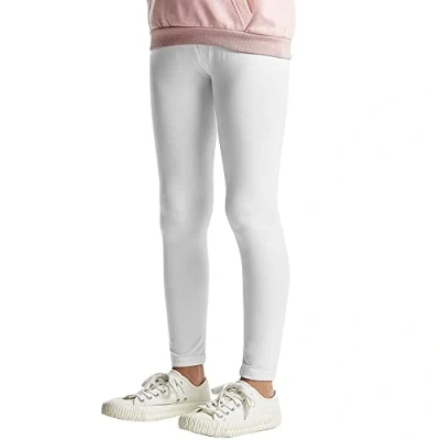 Afbeelding van L&amp;K II Kinderlegging Effen Kleur Meisjes Basic Dansbroek Capr Broek Katoen Zomer Baby Fitness 2708, 1 verpakking wit
