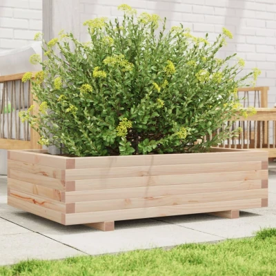 Afbeelding van Plantenbak 90x60x26,5 cm massief grenenhout