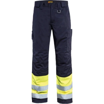 Afbeelding van Blaklader Multinorm Winterwerkbroek 1869 1514 Marine/High Vis Geel C154