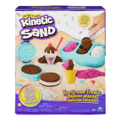 Image de Coffret pâtes à modeler Kinetic Sand Delices Glaces