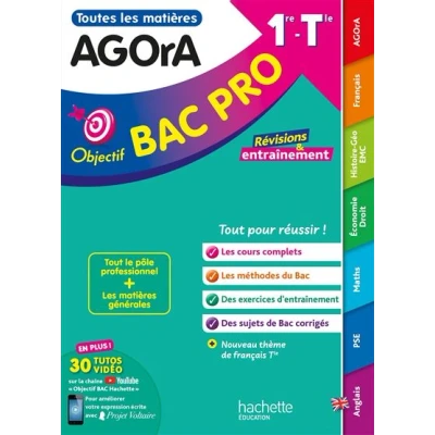 Image de Objectif BAC pro AGORA (1re et Term) Toutes les matières 2025