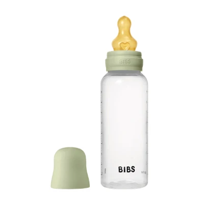 Afbeelding van BIBS Fles Latex Round Medium Flow Sage 270ml