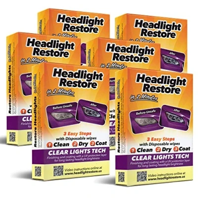 Afbeelding van Headlight Restore Clear Lights Tech.Heldere en gave koplampen in enkele minuten zonder moeilijk polijsten