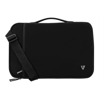 Image de V7 Housse pour ordinateur portable 122&quot; Sacoches d&#039;ordinateurs portables (Housse 31 cm (12.2&quot;) Sangle épaule 250 g Noir)