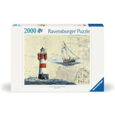 Afbeelding van Ravensburger puzzel Romantische vuurtoren Legpuzzel 2000 stukjes