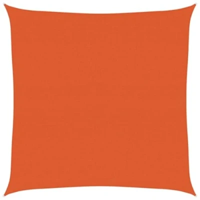 Afbeelding van vidaXL Zonnezeil 160 g/m² vierkant 6x6 m HDPE oranje
