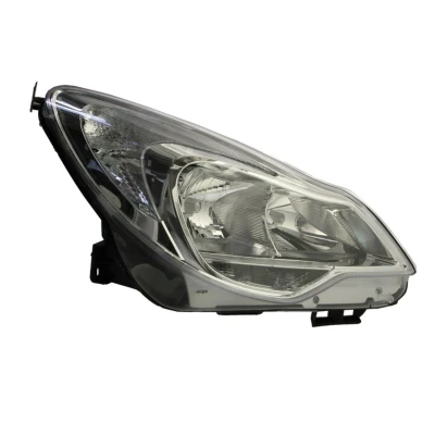 Afbeelding van ABAKUS 442 1169RMLDEM1 Koplampen rechts H7/H1 Chroom Transparent Met regelmotor voor LWR PX26d, P14.5s OPEL: Corsa D Hatchback