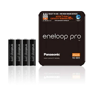 Afbeelding van 4 x AAA Panasonic Eneloop Pro batterijen 930mAh
