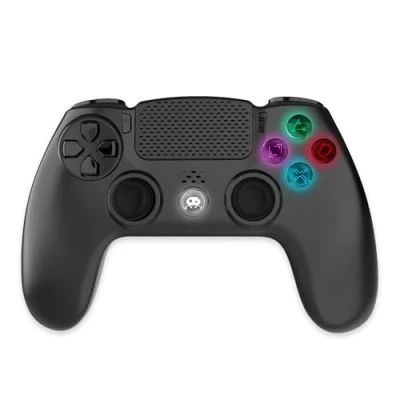 Afbeelding van Freaks and Geeks Zwarte Draadloze Controller voor PS4 Led 3.5 mm Jack (Compatibel met PS3 PC Android)