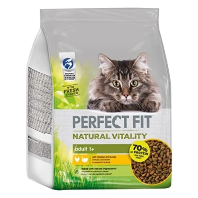 Afbeelding van 2,4kg Natural Vitality Kip &amp; Kalkoen Perfect Fit Kattenvoer