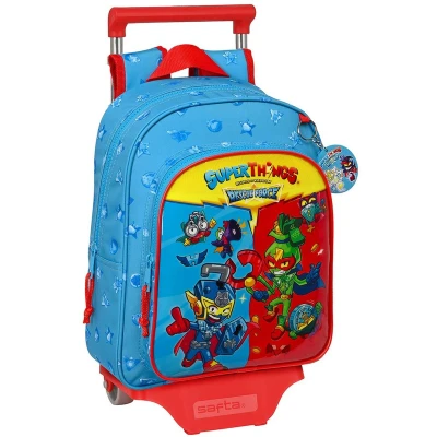 Afbeelding van Schoolrugzak met Wielen SuperThings Rescue force 27 x 33 10 cm Blauw