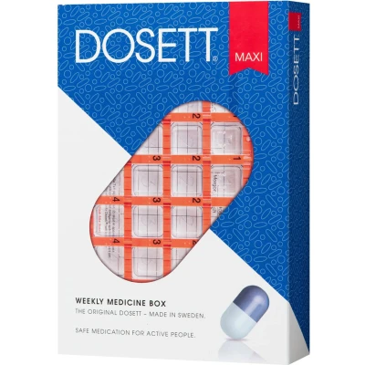 Afbeelding van Dosett Maxi Medicijndoos voor 7 dagen Pillendoosje