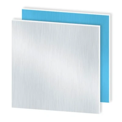 Afbeelding van iMeistek 2 stuks 6063 aluminium platen met dubbelzijdige beschermfolie 300 mm x 1,5 dik, vierkante plaat