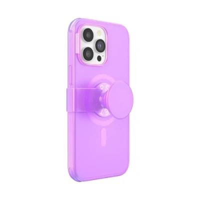 Afbeelding van PopSockets PopCase met een magnetische ring Telefoonhoesje Telefoonbutton [telefoon accessoires] compatibel Apple iPhone 14 Pro Max Roze Opalecent