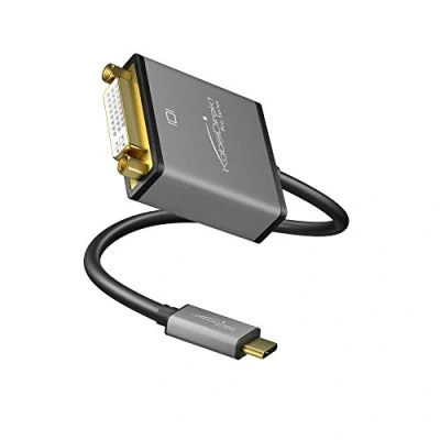 Afbeelding van KabelDirekt USB C naar DVI adapter 0,15 m (tot 4K/30Hz, 3.1 en Thunderbolt 3, voor MacBook PRO 2016/2017, 12&quot; andere apparaten) Series