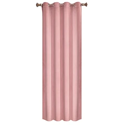 Afbeelding van WOLTU VH6067drs Verduisteringsgordijn met oogjes, velours gordijn, 300 g/m², zwaar, thermisch 140 x 245 cm, donkerroze, 1 stuk