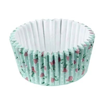 Afbeelding van Zenker 50 muffinvormpjes van papier, 5 x 3 cm, lichtblauw/roze, 3,5 cm