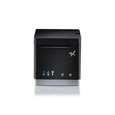 Image de Star mC Print2 MCP21 LB BK E+U Imprimante de reçus thermique direct Rouleau (5,8 cm) 203 dpi jusqu&#039;à 100 mm/sec USB, LAN, Bluetooth, hôte Lightning outil coupe noir