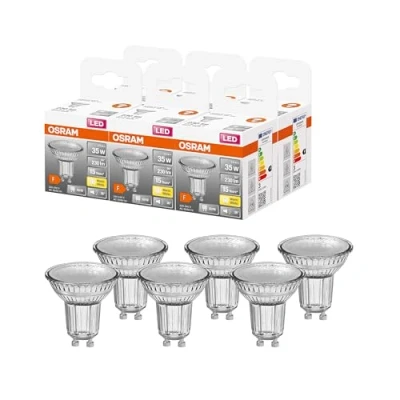 Afbeelding van OSRAM Led reflectoren, GU10 fitting, warm wit, 2700 K, 2,60 W, komt overeen met 35 led, STAR PAR16, 6 stuks