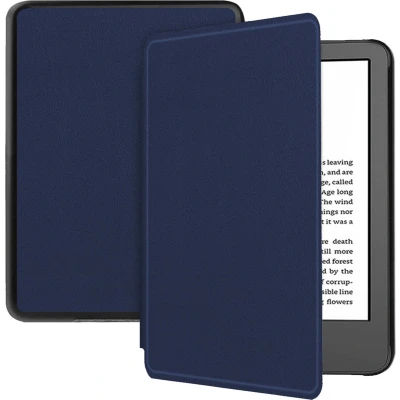 Afbeelding van iMoshion Ereader Cover / Hoesje Geschikt voor Amazon Kindle (2022) 11th gen Slim Hard Case Bookcase Donkerblauw