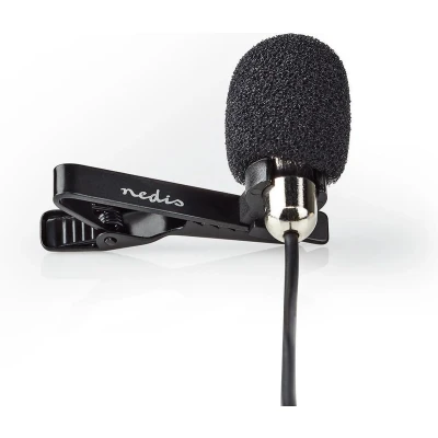 Afbeelding van Microfoon Nedis 1.8 meter (Clip on, Gevoeligheid 32 dB, Jack 3.5 mm)