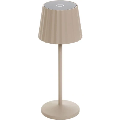 Afbeelding van Lindby Terraslampen met touchdimmer 1licht Gegoten aluminium, kunststof H: 28.5 cm zandbeige Inclusief lichtbron
