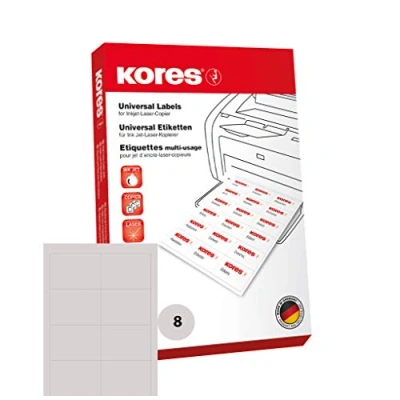 Afbeelding van Etiket Kores ILK 105x74mm recht doos a 100 vel 8 Etiketten per