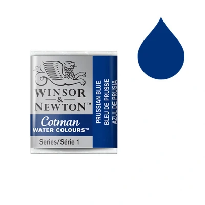 Image de Winsor &amp; Newton Cotman aquarelle (demi tasse) 538 bleu de Prusse