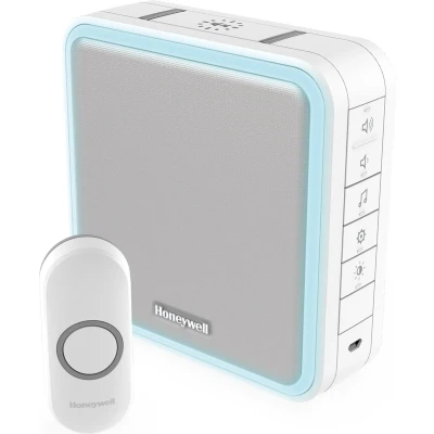 Afbeelding van Draadloze deurbel Honeywell (Complete set, 200 meter, 90 dB, Wit)