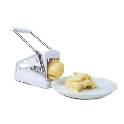 Afbeelding van Impeccable Culinary Objects (ICO) Aardappelhakmolen en groentesnijder met lemmet handgreep van roestvrij staal