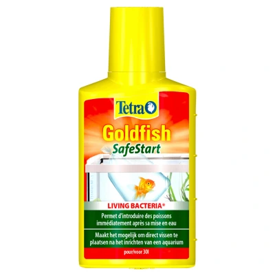 Afbeelding van Tetra Goldfish Safestart Waterverbeteraars 2.5x5x9.5 cm 50 ml