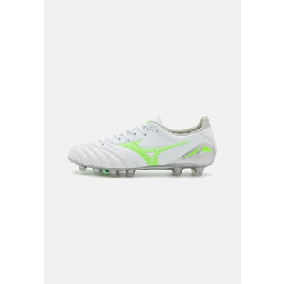 Afbeelding van Mizuno Morelia NEO IV PRO Voetbalschoenen met kunststof noppen, Maat: 44, White/neon green/cool gray Leer/ synthetisch