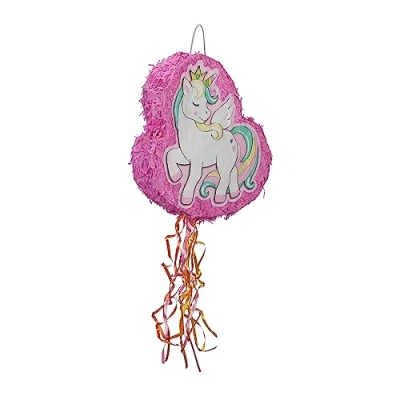 Afbeelding van Relaxdays unicorn pinata eenhoorn verjaardag kinderen roze zonder vulling