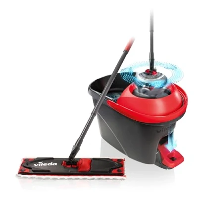 Afbeelding van Vileda Ultramax Turbo complete set Voor alle soorten vloeren Comfortabel en ergonomisch dweilen