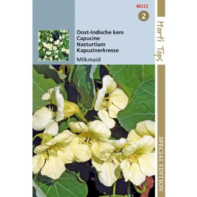 Afbeelding van HTS Tropaeolum, Oost indische kers Milkmaid Hortitops