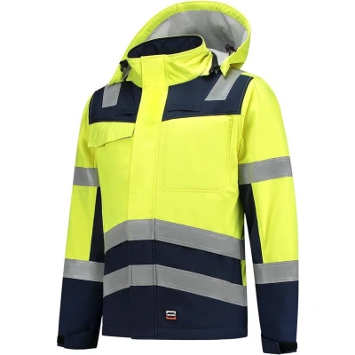 Afbeelding van Tricorp 403011 Softshell Multinorm Bicolor Fluo Geel/Inkt