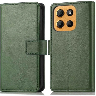 Afbeelding van imoshion Hoesje Geschikt voor Motorola Moto G15 Power, Luxe Bookcase Groen