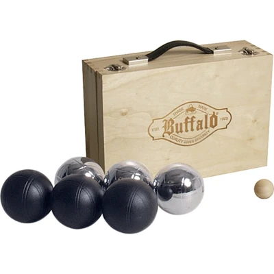 Afbeelding van Jeu de boules set gepoedercoat in houten doos