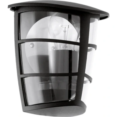 Afbeelding van Eglo Wandlamp Aloria Buitenverlichting Zwart