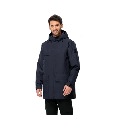 Afbeelding van Jack Wolfskin Regenjas, Heren, Maat: XXL, Night blue