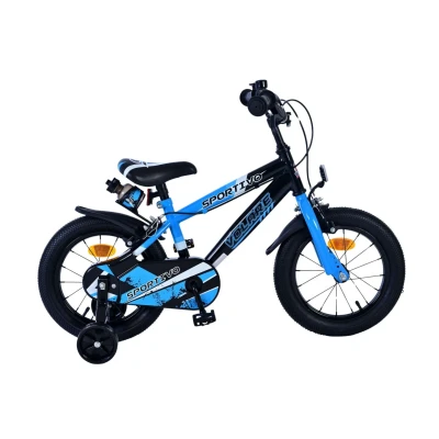 Afbeelding van Volare Sportivo Kinderfiets Jongens 14 inch Blauw Zwart Twee Handremmen