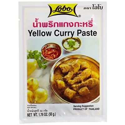 Afbeelding van Lobo Curry Kruidenpasta, geel, 50 g, 12 stuks