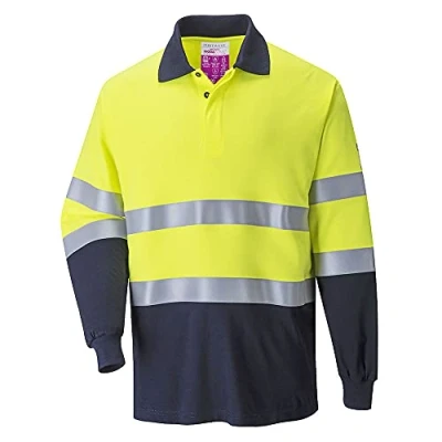 Afbeelding van Polo Lang mouw twee kleuren Vlamvertragend Antistatisch FR74 Portwest