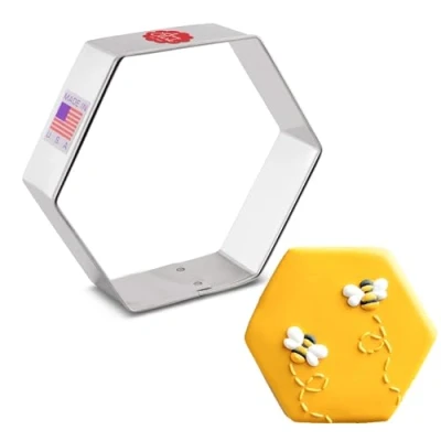 Afbeelding van Ann Clark Cookie Cutters Zeshoekige koekjessnijder, 8,9 cm