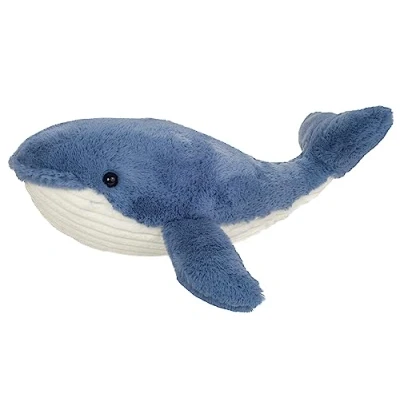 Afbeelding van Teddy Hermann Herzekind 93954 pluche dier walvis met gerecyclede vulling, 44 cm