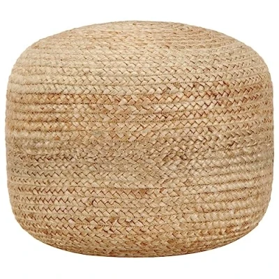Image de vidaXL Pouf fait à la main 45x30 cm Jute 248073