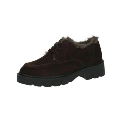 Afbeelding van Caprice Sportieve veterschoenen, Dames, Maat: 42, Dk brown suede Leer