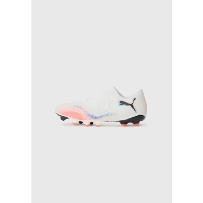 Afbeelding van PUMA Future 8 Match Low Fg/Ag voetbalschoenen, uniseks, wit, zwart, stralend rood, 42.5 EU