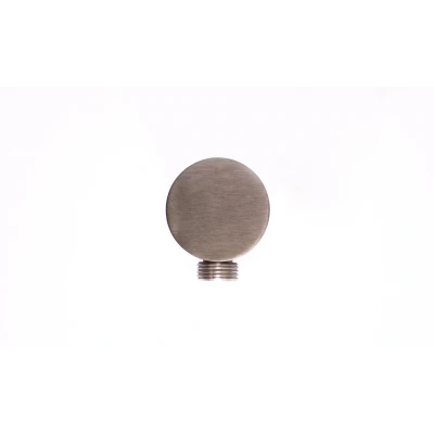 Afbeelding van OUTLET Rubio Inox muuraansluitbocht rond volledig RVS kleur PVD Gun Metal 1208920711 Laatste Product
