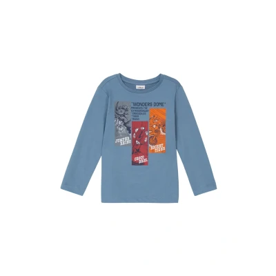 Afbeelding van s.Oliver MIT Front Longsleeve voor kinderen, Maat: 104/110, Hellblau